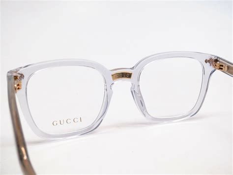 gucci transparent glasses.